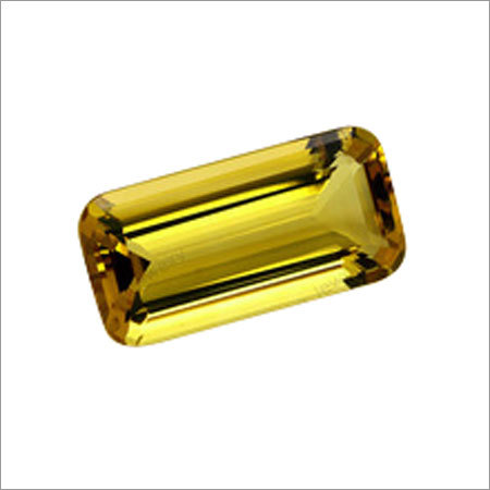 Yellow CZ Emerald Cut