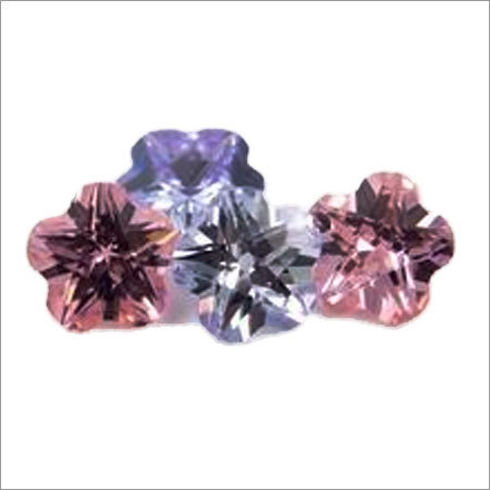 Flower Shaped Pink Faceted