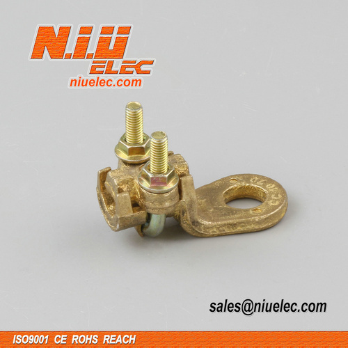 Brass earth clamp