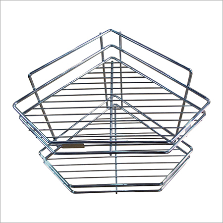 SS 2 Tier Corner Rack
