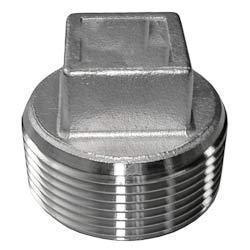 Square Head Plug - Stainless Steel Variable Dimensions NPT Threads | Corrosion Resistant Leak Proof Seal Polished Finish