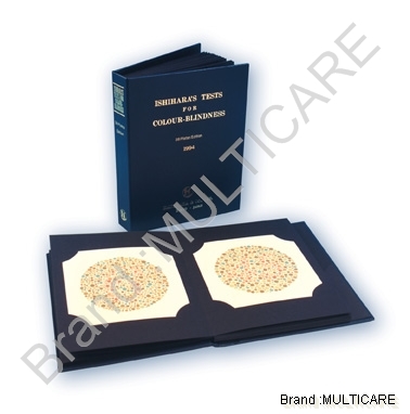 Ishihara Book - 38 Plate Edition | Paper, 25x12x20 cm Dimensions, Manual Operation, Designed for Hospital Use, Ophthalmic Equipment