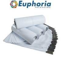 Self Adhesive Courier Bags - Plastic, 4" X 7", White/black | Water Resistant, High Tear Strength, Ideal For Secure Mailing Of Documents, Samples, And Confidential Items