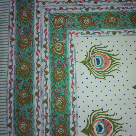 Fancy Sanganeri Print Bed Sheets