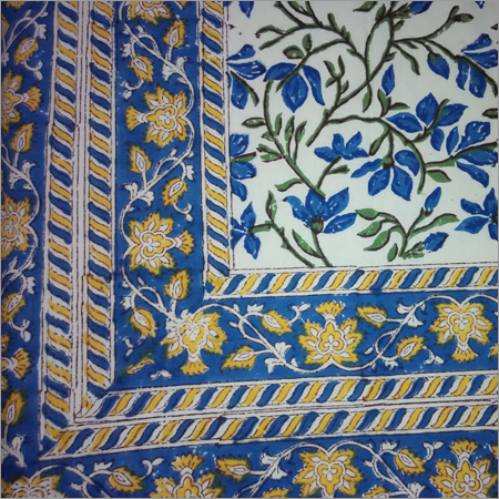Designer Sanganeri Block Printed Bed Sheets