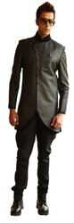 Elegant Black Indo Western Sherwani