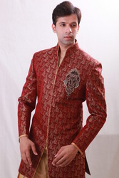 Maroon Indo Western Sherwani