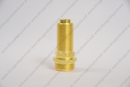 Brass Double Threaded Pipe Fitting