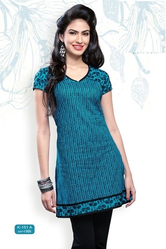 V Neck Short Kurti