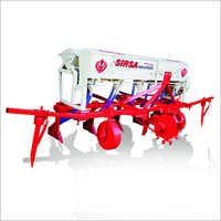 Maize Planter - Steel, 8-12 Rows, Adjustable Depth, White | Anti-corrosive, Rugged Design, Easy Operation, Tractor-mounted, Multiple Seeds