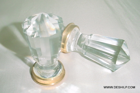 White Glass Decorative Knob - Application: For Home