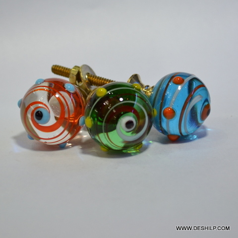 Painted Door Knob - Color: Green