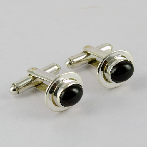 Garnet 925 Sterling Silver Cufflinks