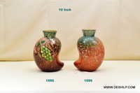 Antique Ivory Petal Minimal Vase Design - Bottom Diameter: 76.2 - 127 Millimeter (mm)