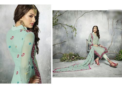 Georgette Long Fancy Designer Suit