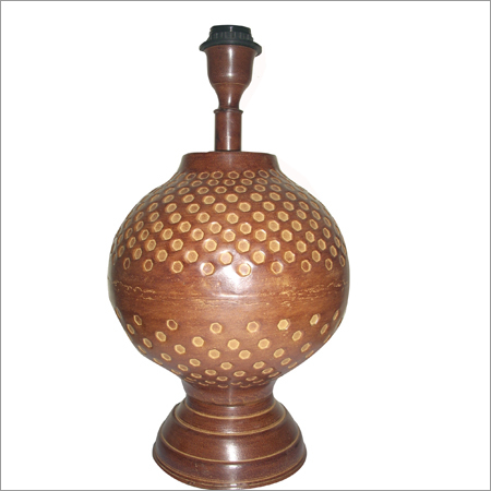 Pattern Round Patina Lamp
