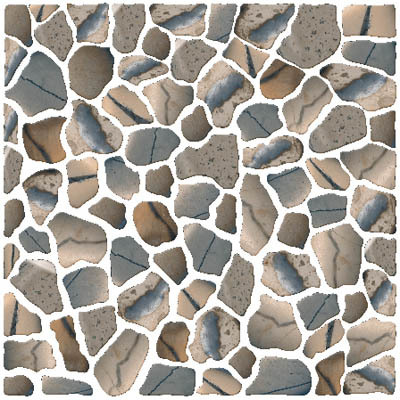 Grey Pattern Digital Floor Tiles