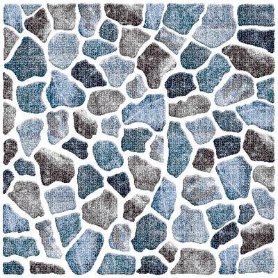 Blue Combination Digital Floor Tiles