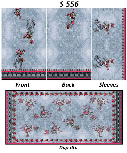 Digital kurtis with dupatta