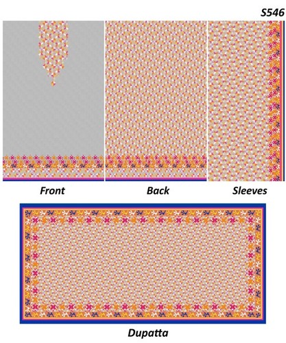 Digital kurtis with dupatta