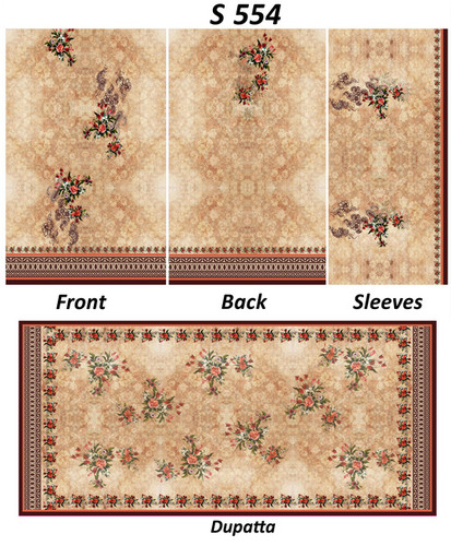 Digital kurtis with dupatta