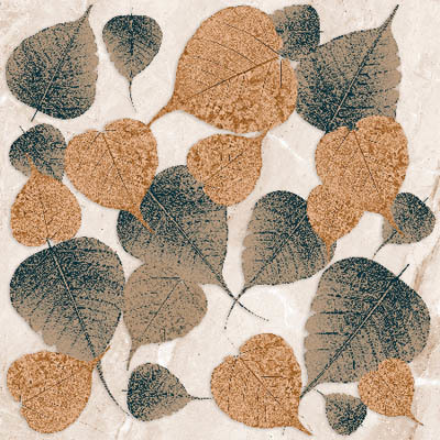 Leaf Patter Digital Floor Tiles
