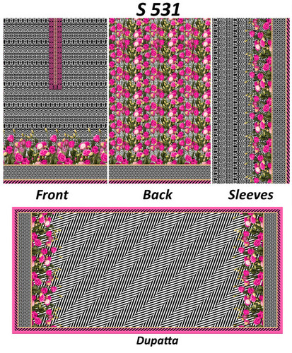 Digital kurtis with dupatta