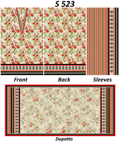 Digital kurtis with dupatta