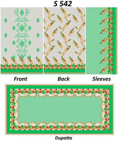 Digital kurtis with dupatta