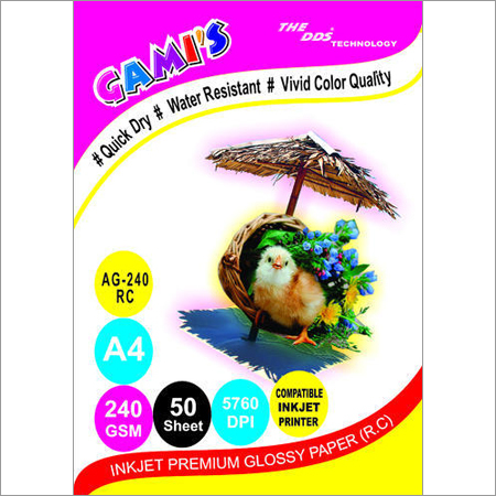 Multi Color Gami'S 240Gsm Rc Inkjet Photo Glossy Paper