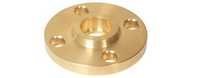 Brass Flanges - Rugged Brass Material, Polished Surface Finish, Golden Round Shape | Corrosion Resistant, Durable, Tight Seal, Ideal For Oil & Gas Industries