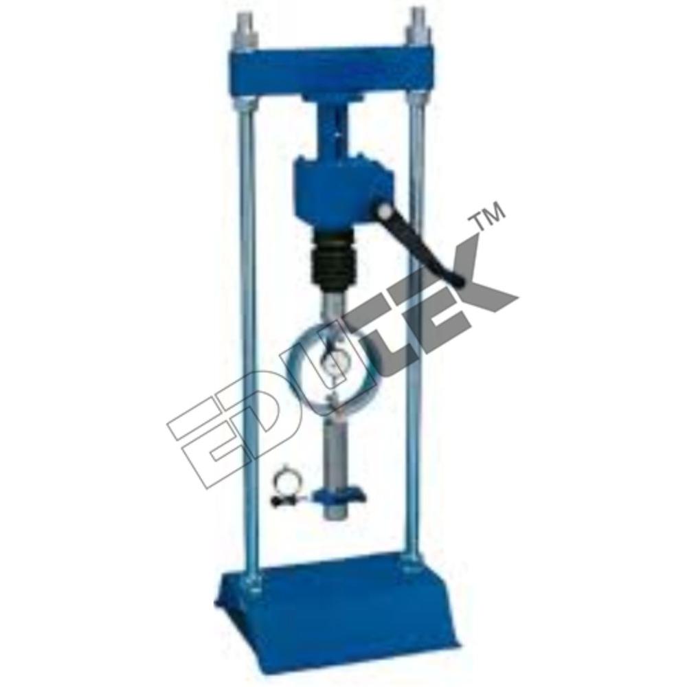 Premium Quality Cbr Test Machine - 28 Kn Proving Ring, 25 Mm Penetration Dial Indicator, 4 Cbr Molds - Hand Operated, Highly Efficient, Accurate 100%