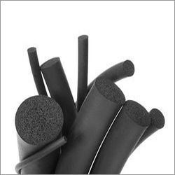 Black Silicone Sponge Rubber Cord