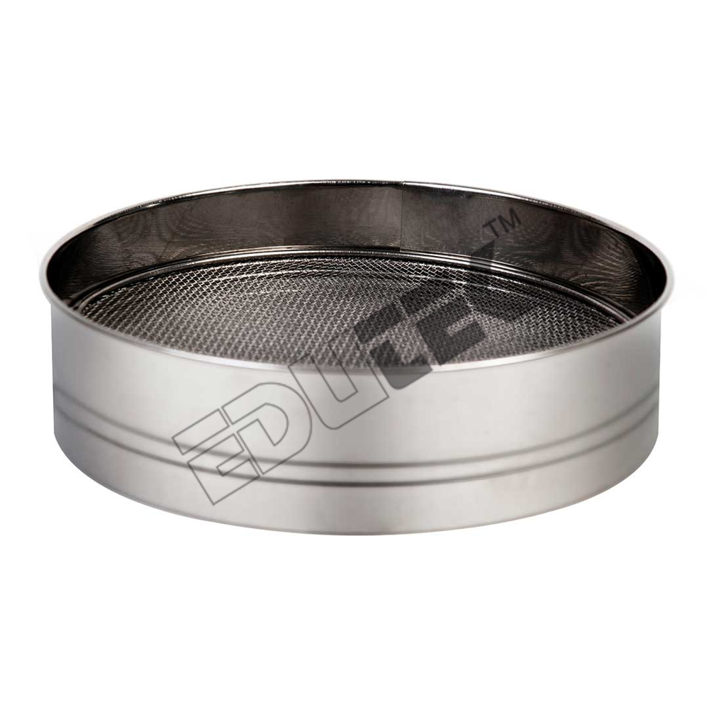 Test Sieve - Stainless Steel, 12 Inch Diameter , Durable and Precision-engineered for Accurate Particle Size Analysis