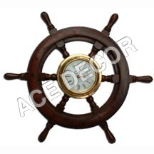 Ship Wheel Wall Clock