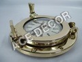 Brass Porthole Wall Clock
