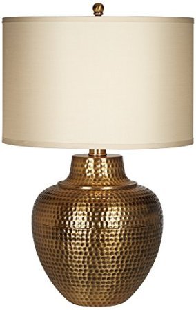 Hammered Metal Table Lamp