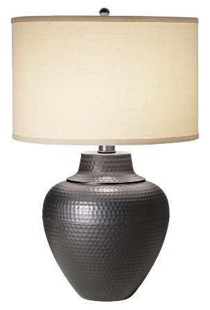 Hammered Metal Table Lamp