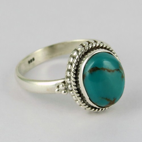Sublime !! Turquoise 925 Sterling Silver Ring