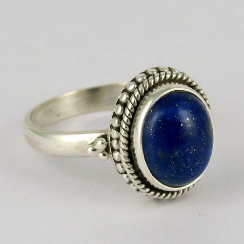 Precious Pacific !! Lapis 925 Sterling Silver Ring