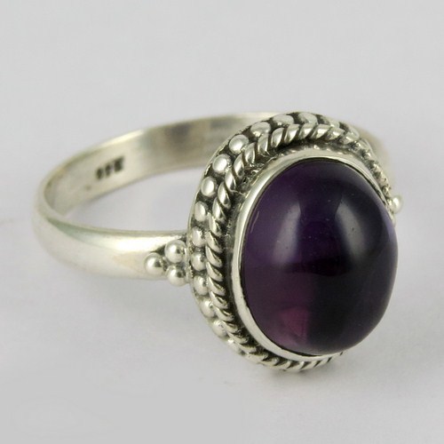 New Outstanding Design !! Amethyst 925 Sterling Silver Ring