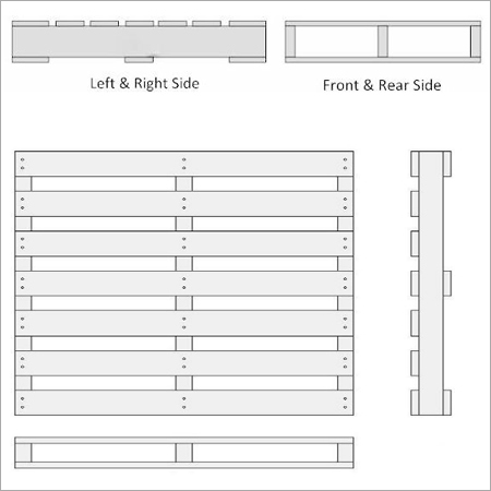 Wooden Color Two Way Pallets