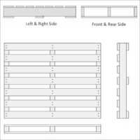 Wooden Color Two Way Pallets