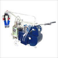 Electric motor operated single bucket milking machine