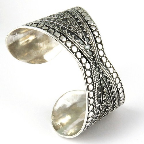 Oxidized 925 Sterling Silver Bangle