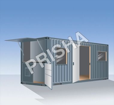 MS Portable Office Container - Durable Steel Construction | Lightweight Design, Weather-Resistant Finish, Versatile Use