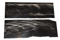 Buffalo Horn Plates - 2-5 Mm Thickness, Variable Dimensions | Black With White Streaks, Durable, Smooth Surface, Perfect Shine