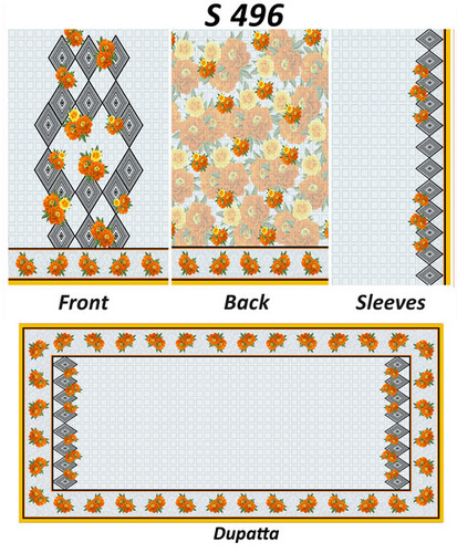 Digital kurtis with dupatta