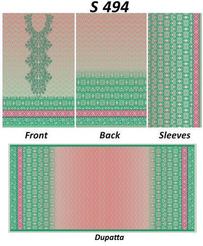 Digital kurtis with dupatta