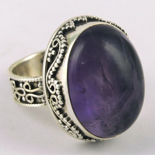 Mumbai Sun Amethyst 925 Sterling Silver Ring